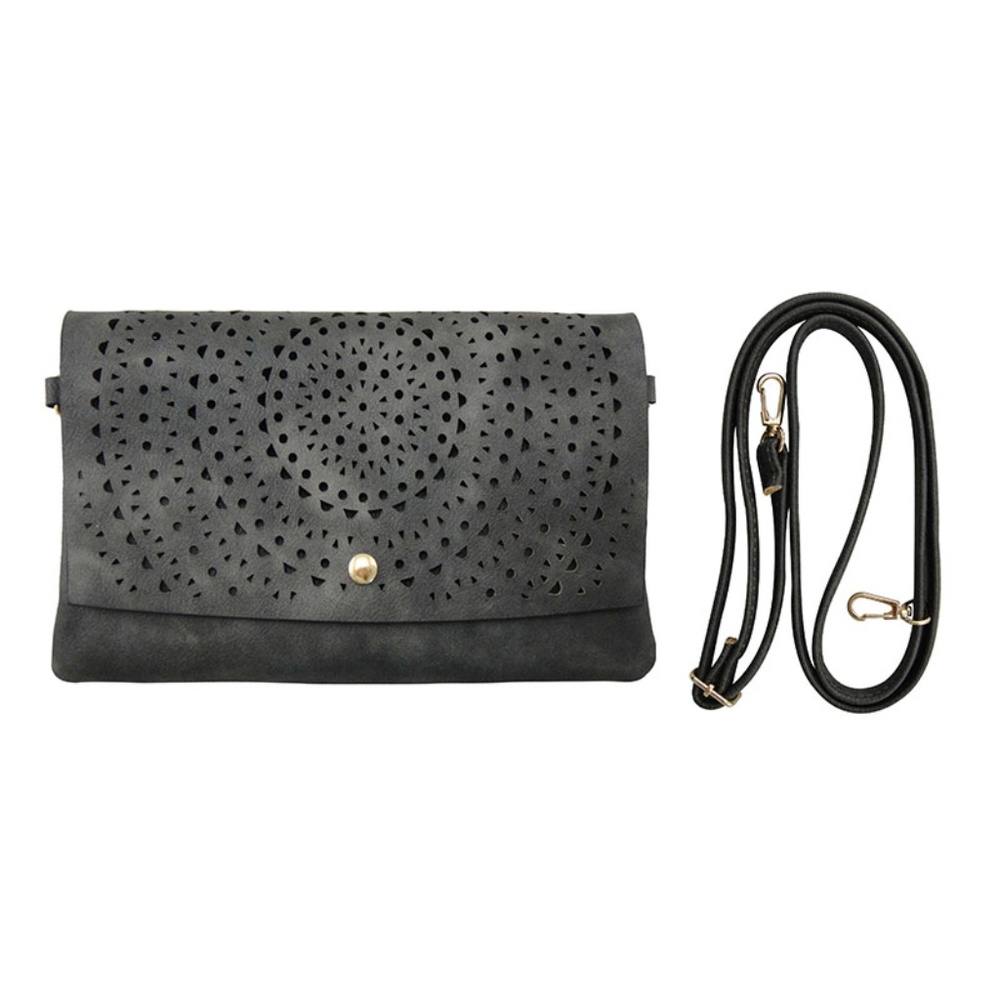 Clutch or Crossbody - Black